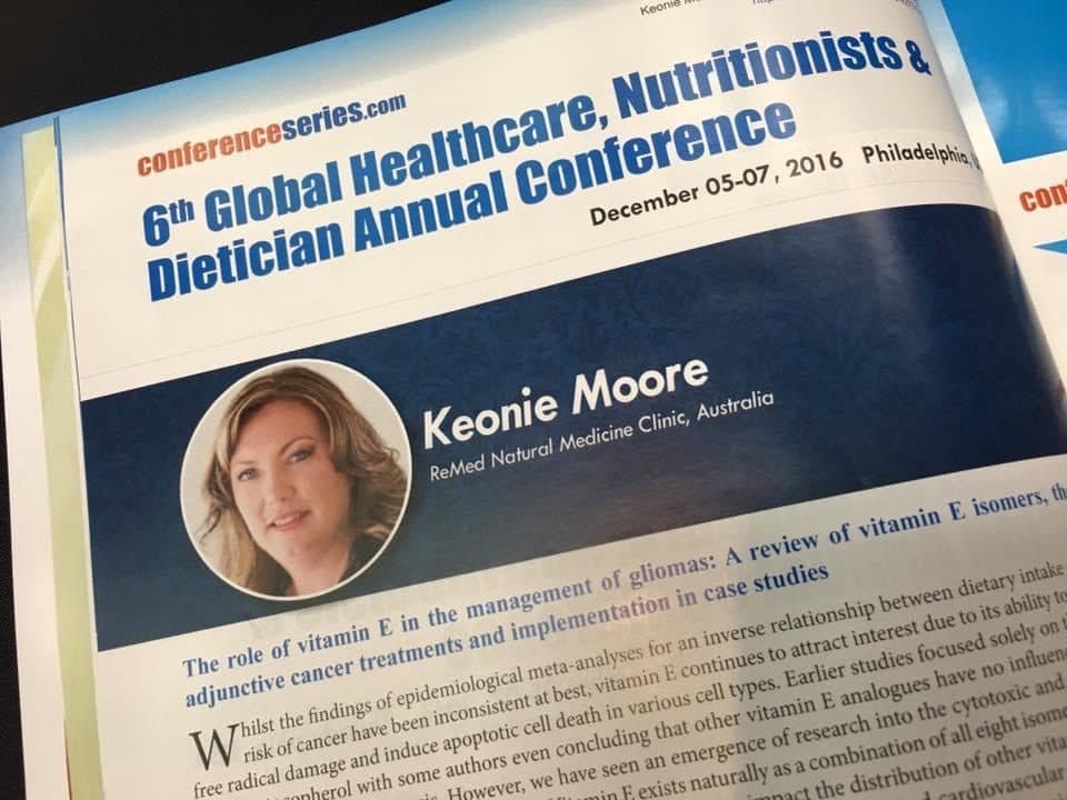 Keonie Moore presenting at a symposium